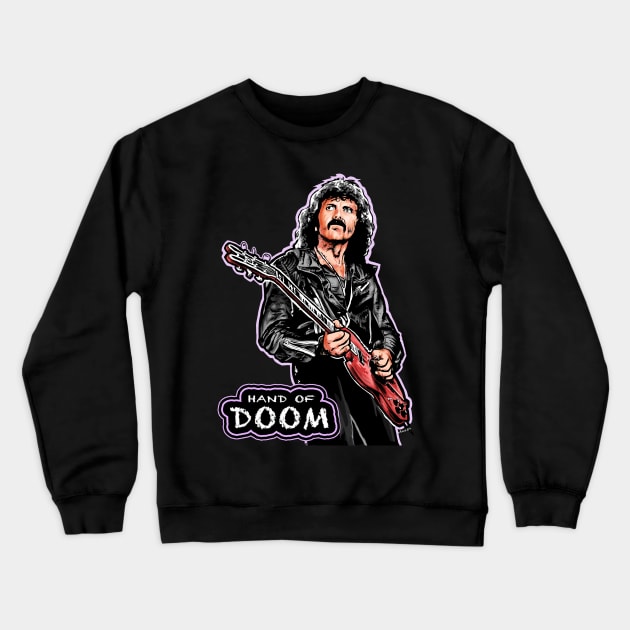 hand of doom Crewneck Sweatshirt by AMOS_STUDIO